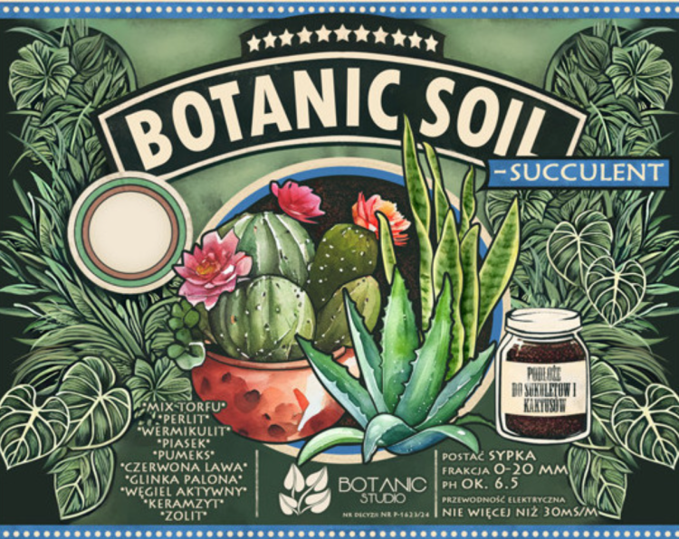 Botanic Soil Succulent- podłoże do sukulentów, hoji, sansewierii, zamiokulkasów