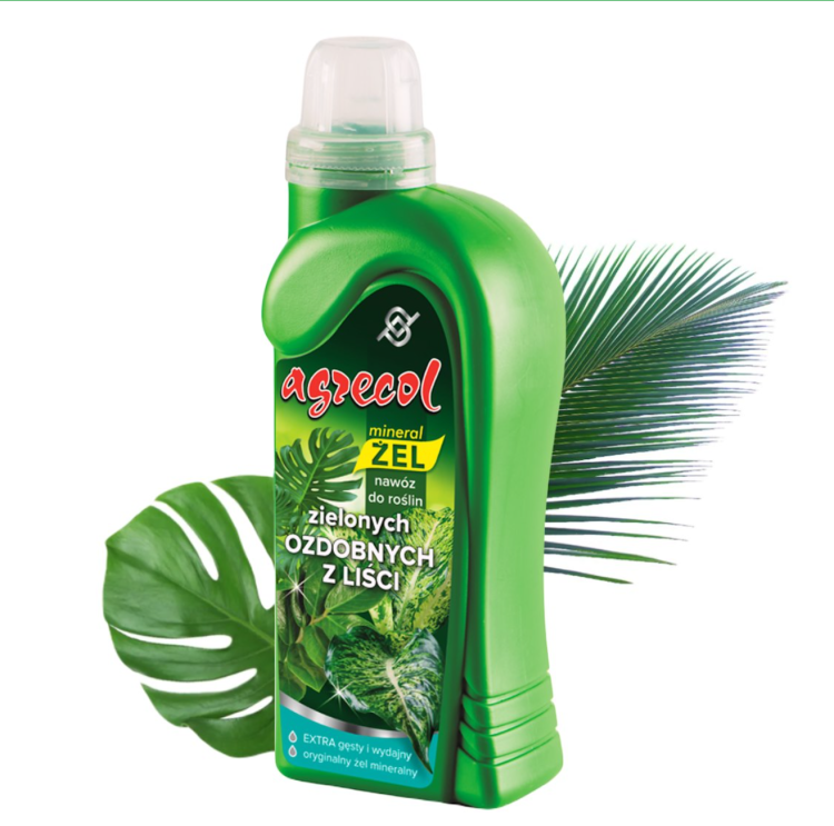 Mineral Żel nawóz do roślin zielonych ozdobnych z liści Agrecol odżywka.png