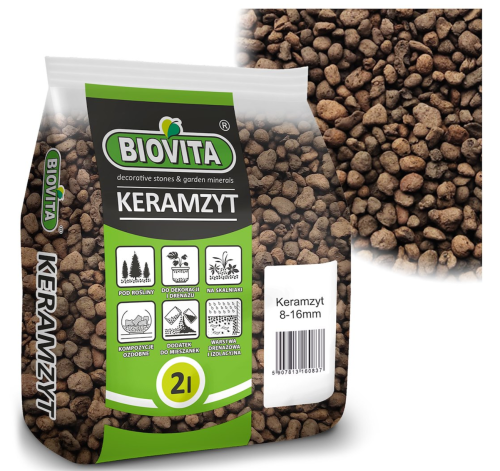 keramzyt ogrodniczy 8-16mm • 2L