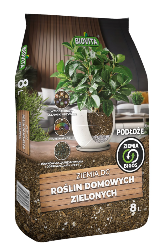 Ziemia BIGOS do roślin domowych zielonych Biovita